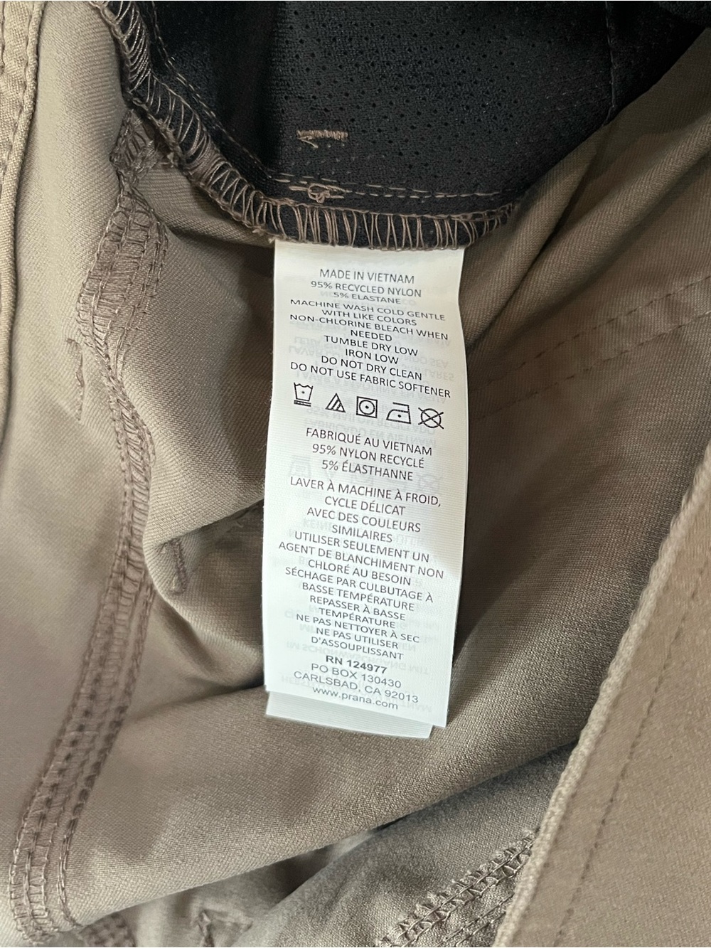 prAna Brion Slim Pant II Men’s 42x30 Mud Brown ReZion Stretch Hiking Active NWT - Picture 5 of 7